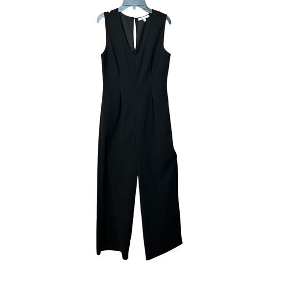 ZOE AND CLAIRE Black V-Neck Sleeveless Jumpsuit Size S - Picture 3 of 5
